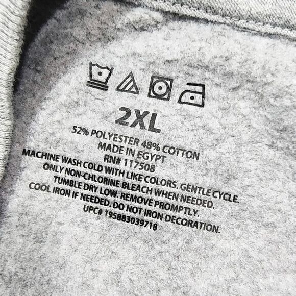 Nope Not Today Gray Graphic Long Sleeve Sweatshirt - Picture 6 of 6